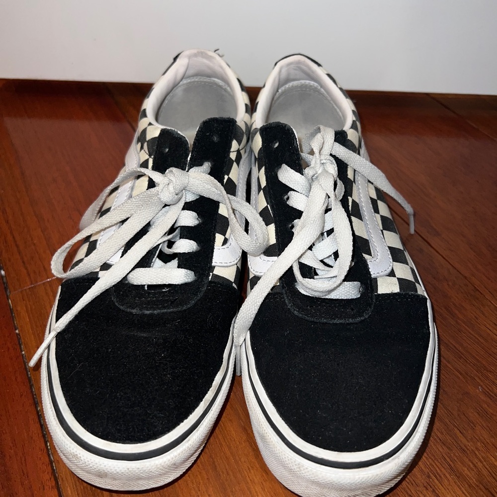 Size 8.5 Checkered Old Skool Vans